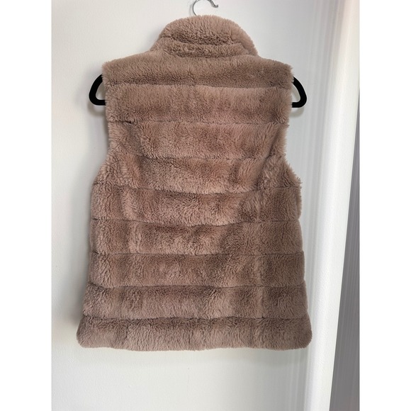 Dylan Los Angeles Faux Fur Vest Zip Front Pockets Women's Size M - Picture 5 of 6